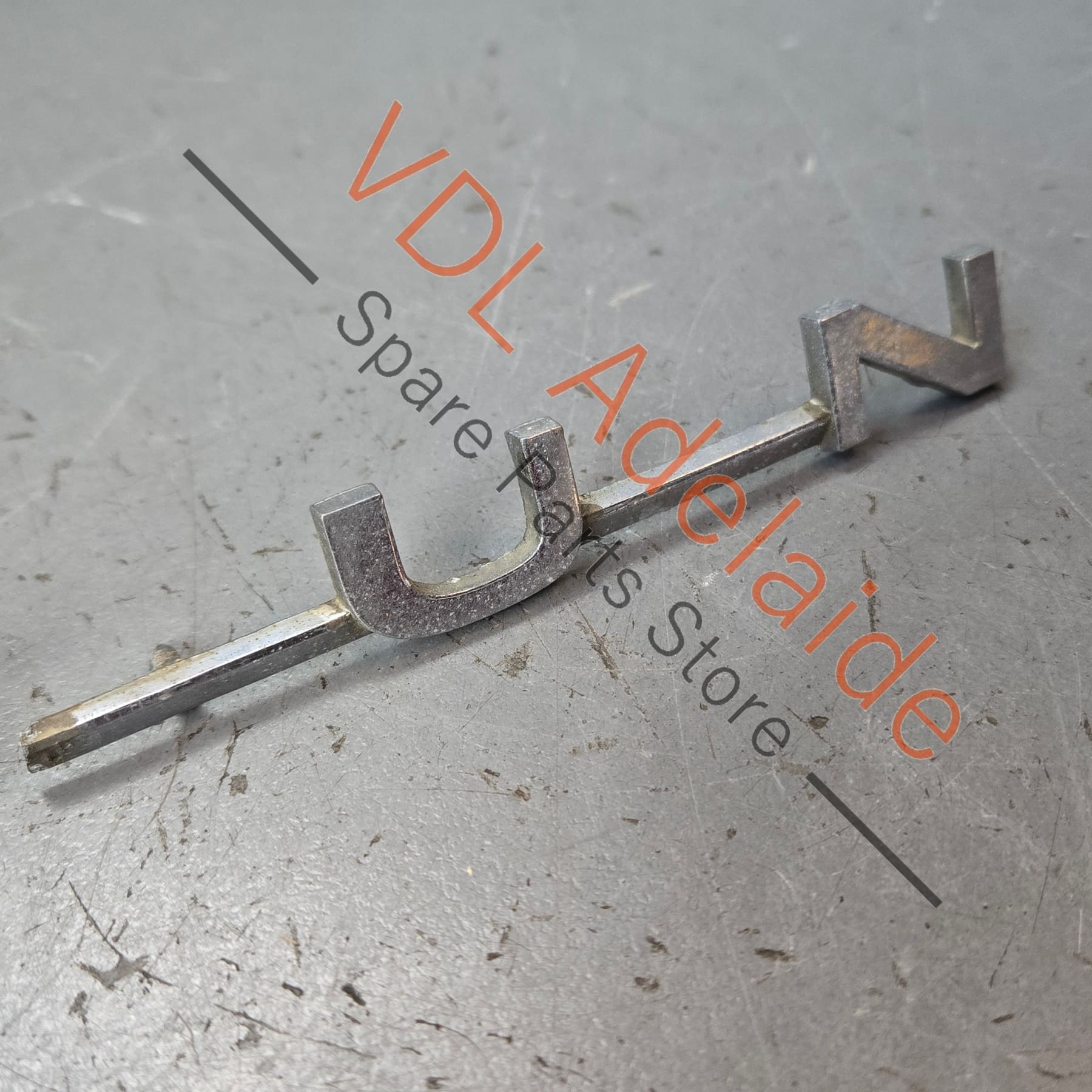 Datsun 1600 510 Rear Panel Boot Badge Emblem Genuine Cast Chrome #03 **damaged stock**