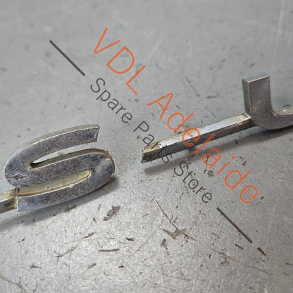 Datsun 1600 510 Rear Panel Boot Badge Emblem Genuine Cast Chrome #03 **damaged stock**