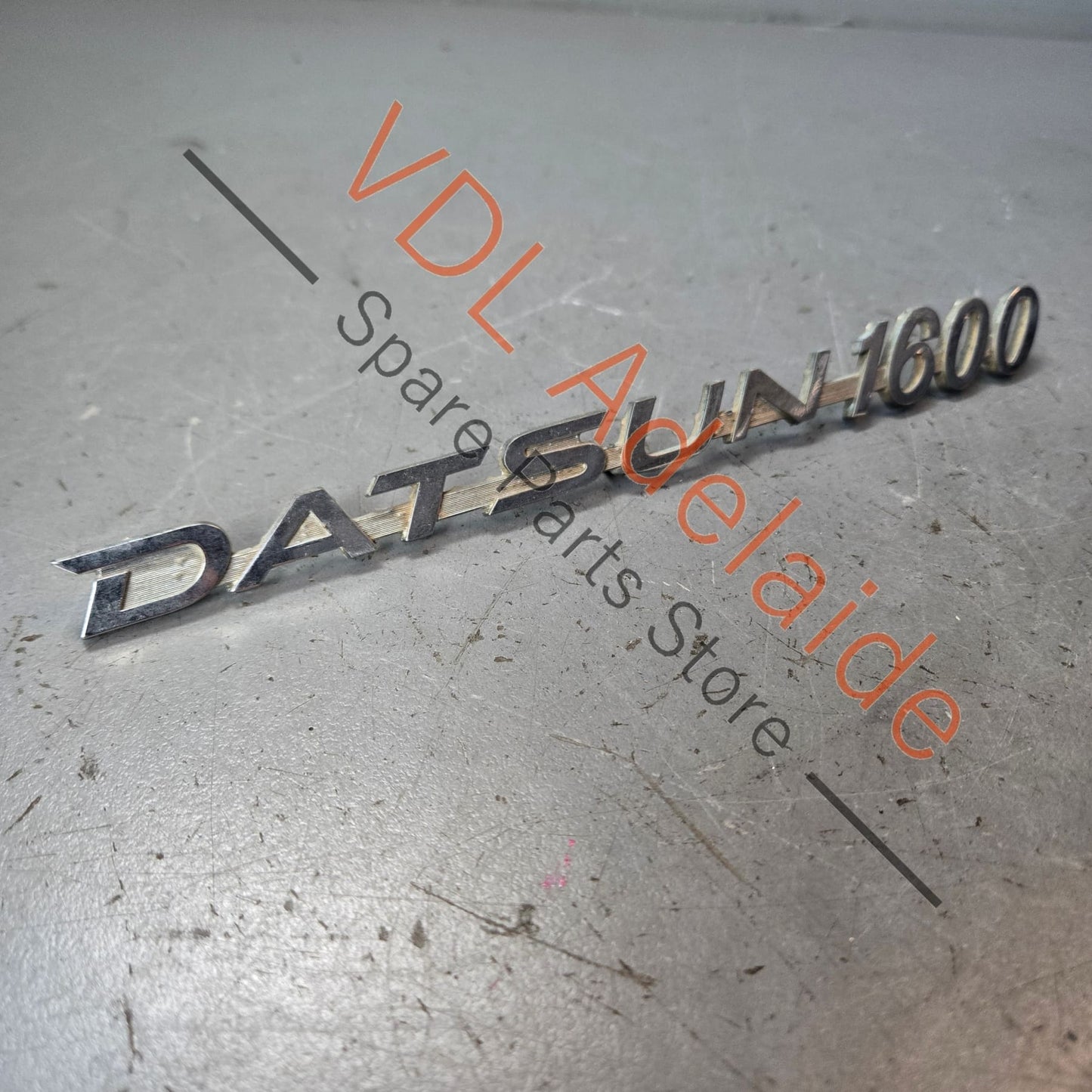 Datsun 1600 510 Front Quarter Fender Panel Badge Emblem Genuine Cast Chrome #01