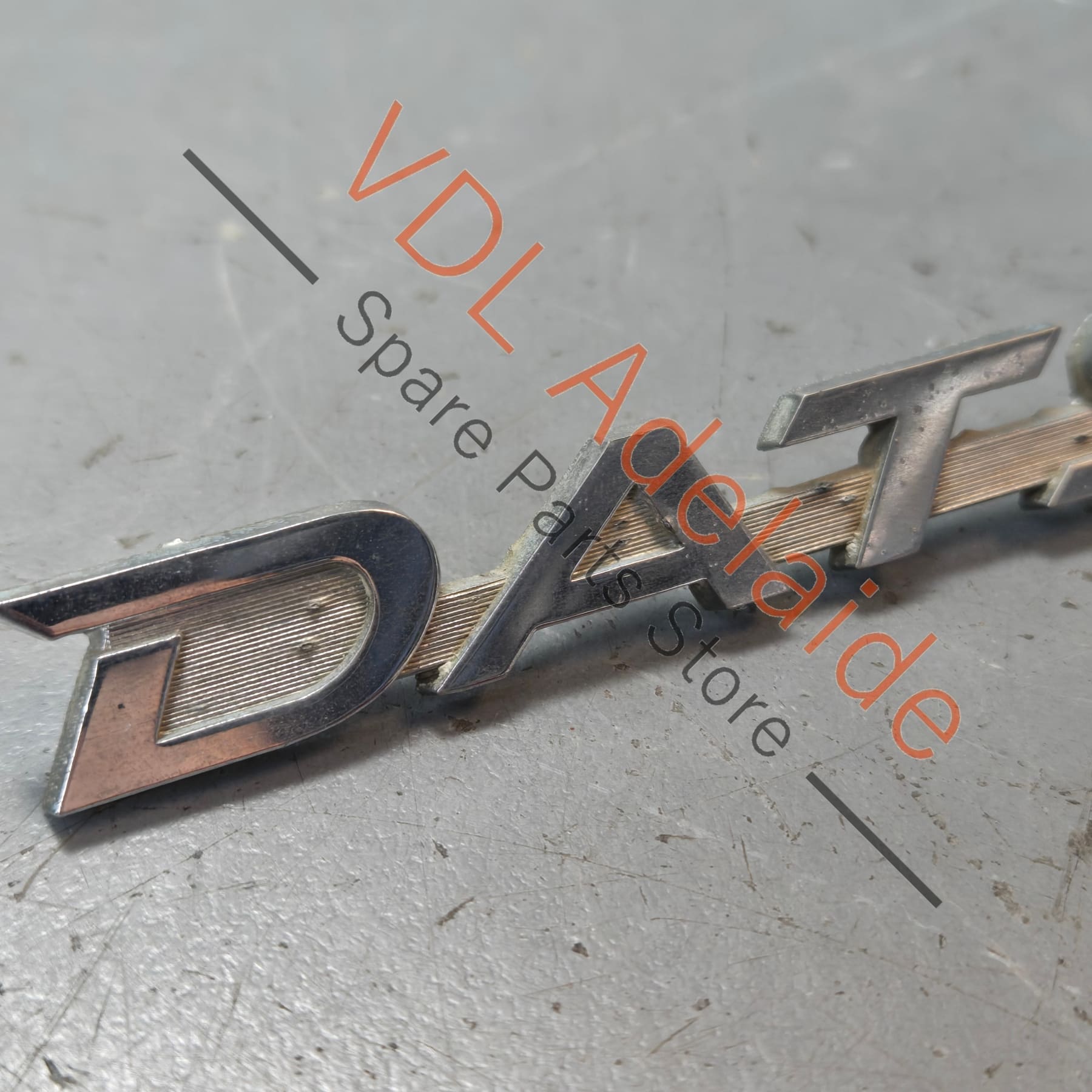 Datsun 1600 510 Front Quarter Fender Panel Badge Emblem Genuine Cast Chrome #01
