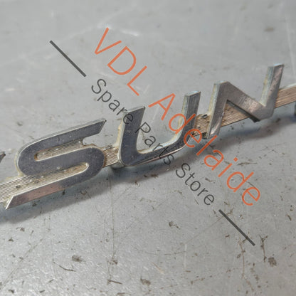Datsun 1600 510 Front Quarter Fender Panel Badge Emblem Genuine Cast Chrome #01
