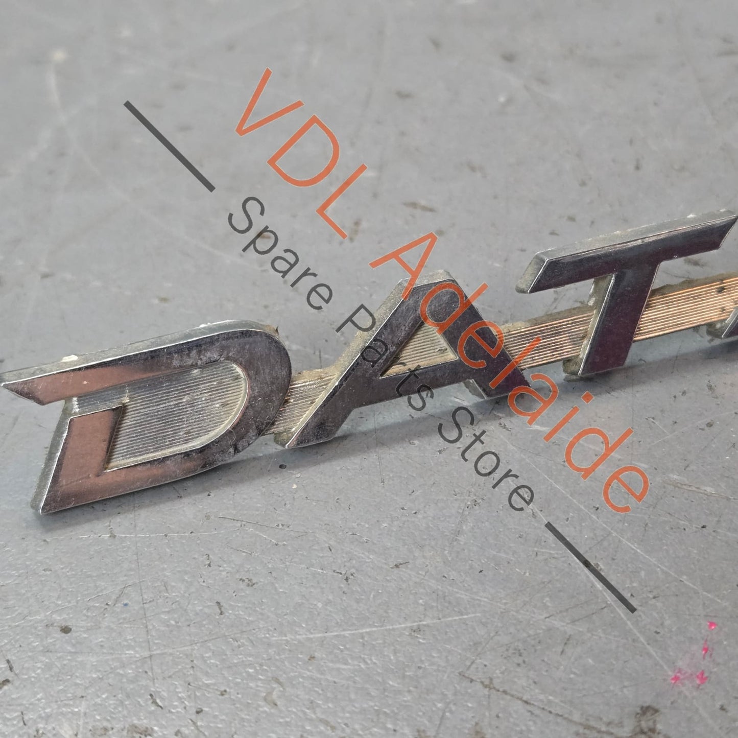 Datsun 1600 510 Front Quarter Fender Panel Badge Emblem Genuine Cast Chrome #02