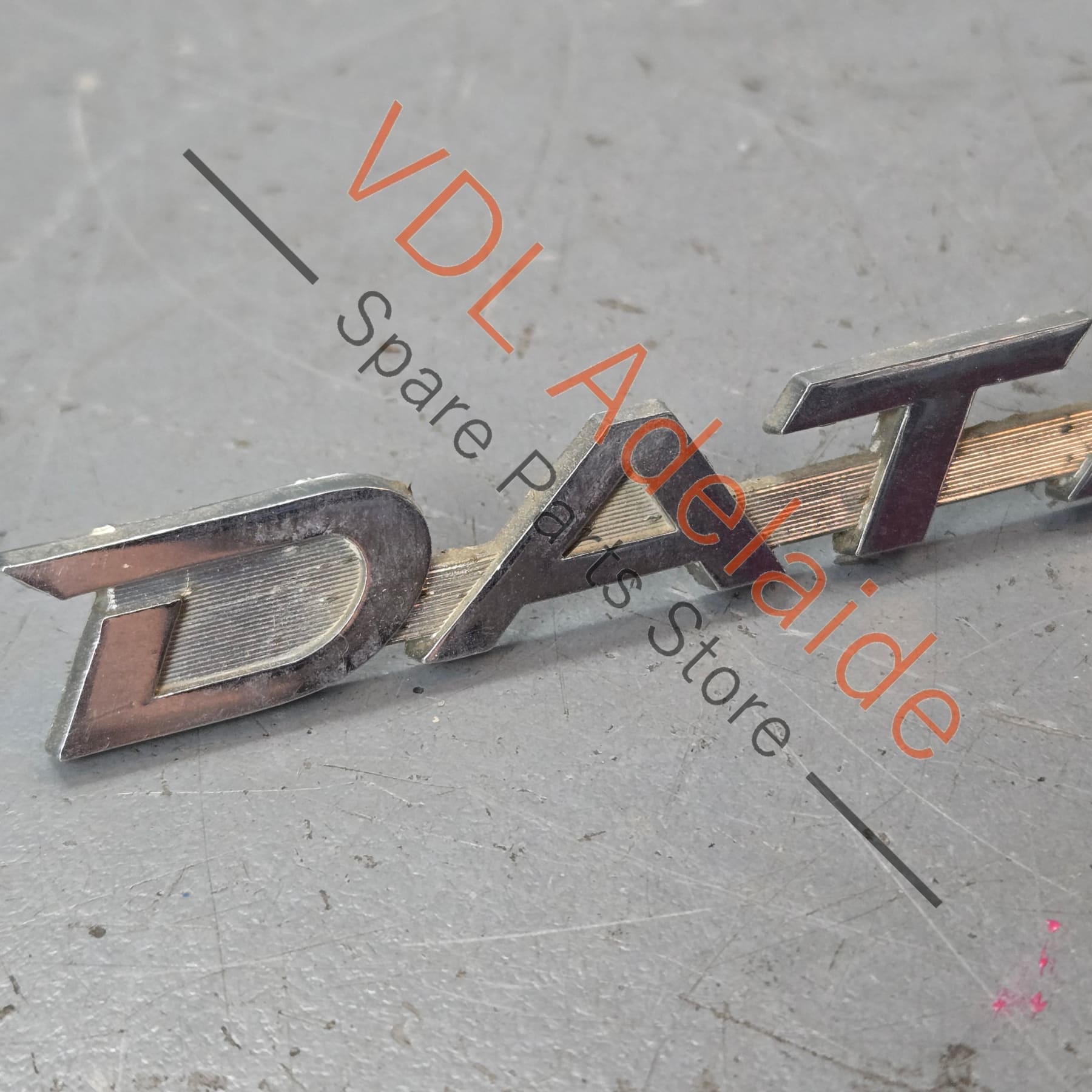 Datsun 1600 510 Front Quarter Fender Panel Badge Emblem Genuine Cast Chrome #02