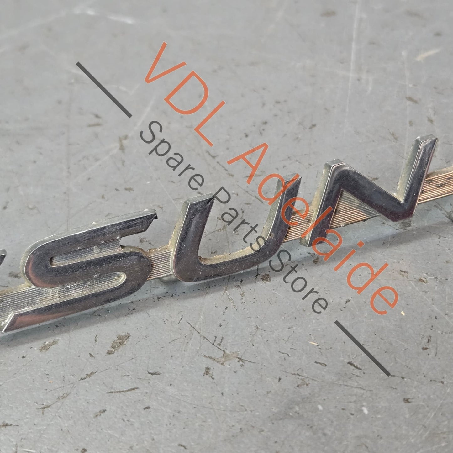 Datsun 1600 510 Front Quarter Fender Panel Badge Emblem Genuine Cast Chrome #02