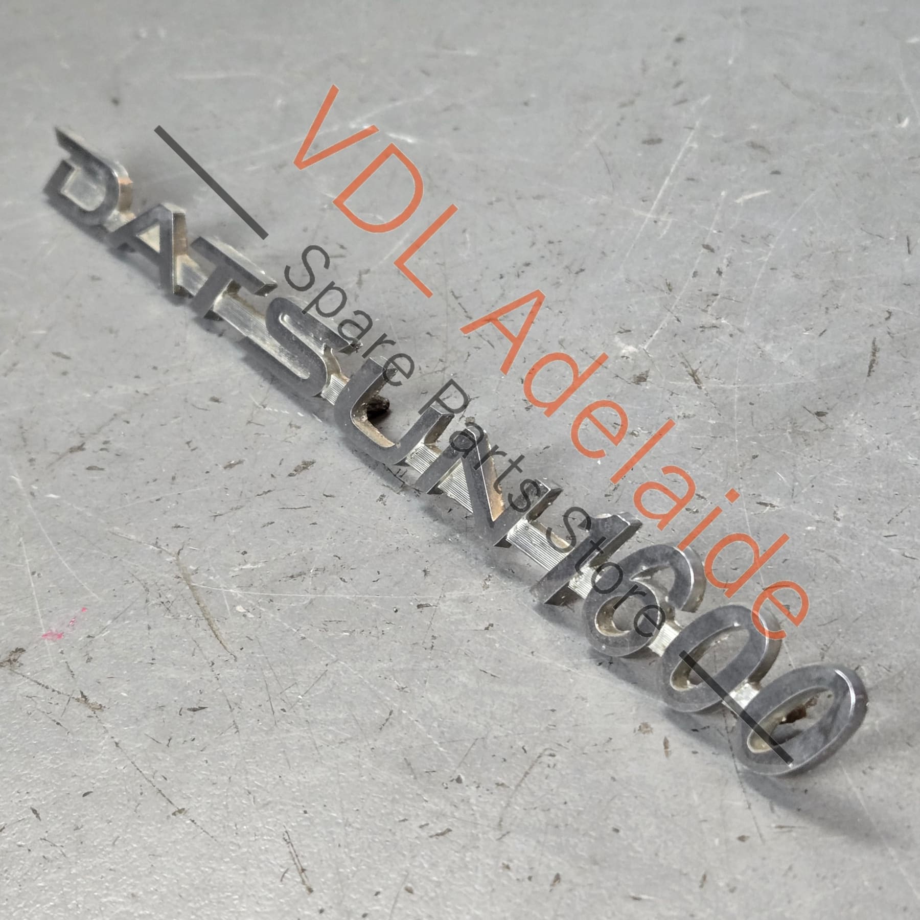 Datsun 1600 510 Front Quarter Fender Panel Badge Emblem Genuine Cast Chrome #02