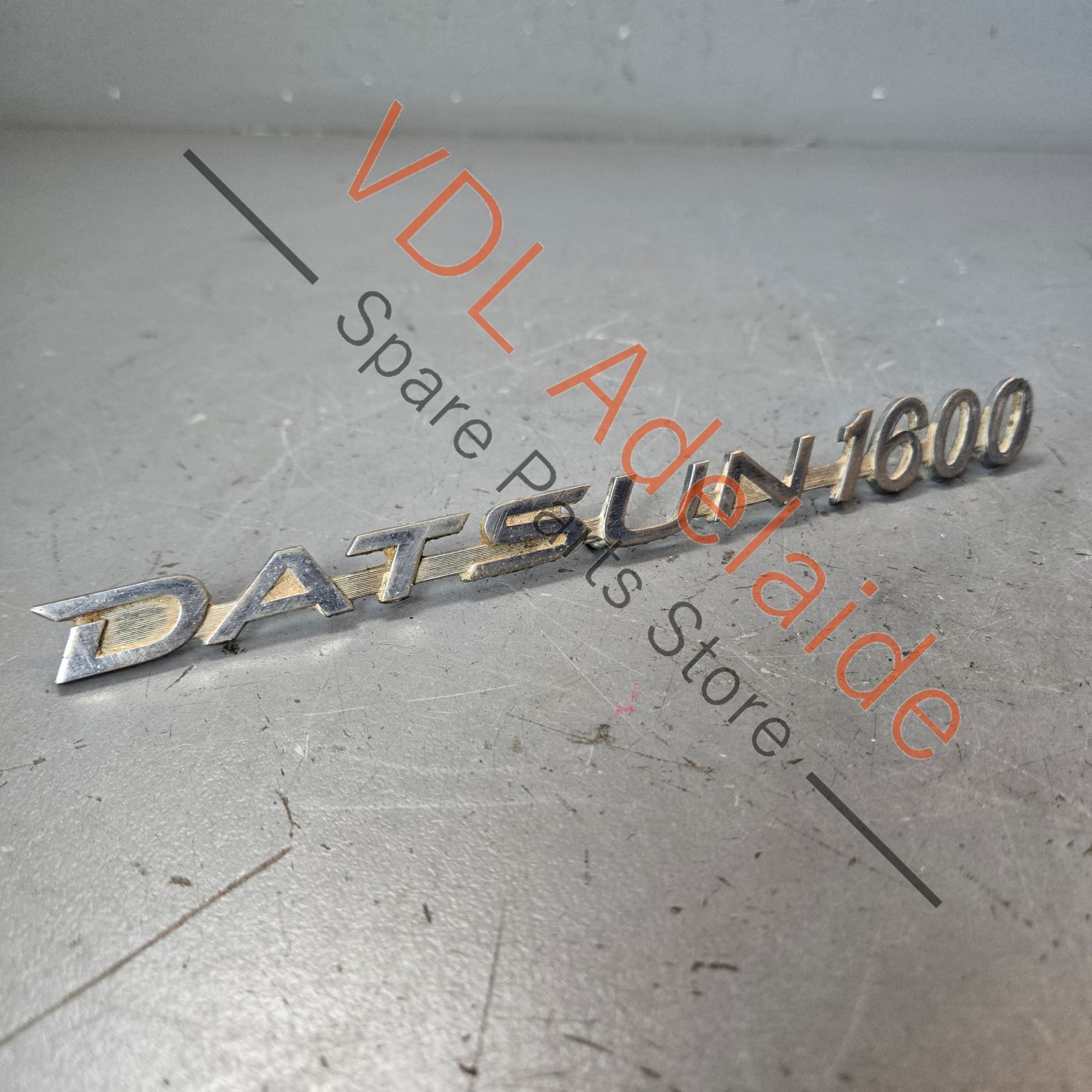 Datsun 1600 510 Front Quarter Fender Panel Badge Emblem Genuine Cast Chrome #03