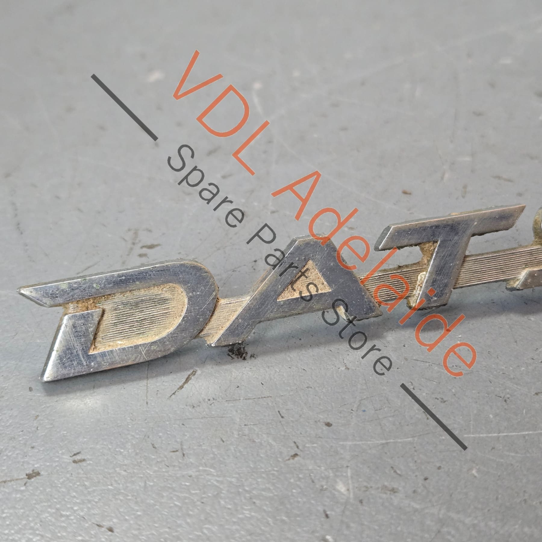 Datsun 1600 510 Front Quarter Fender Panel Badge Emblem Genuine Cast Chrome #03