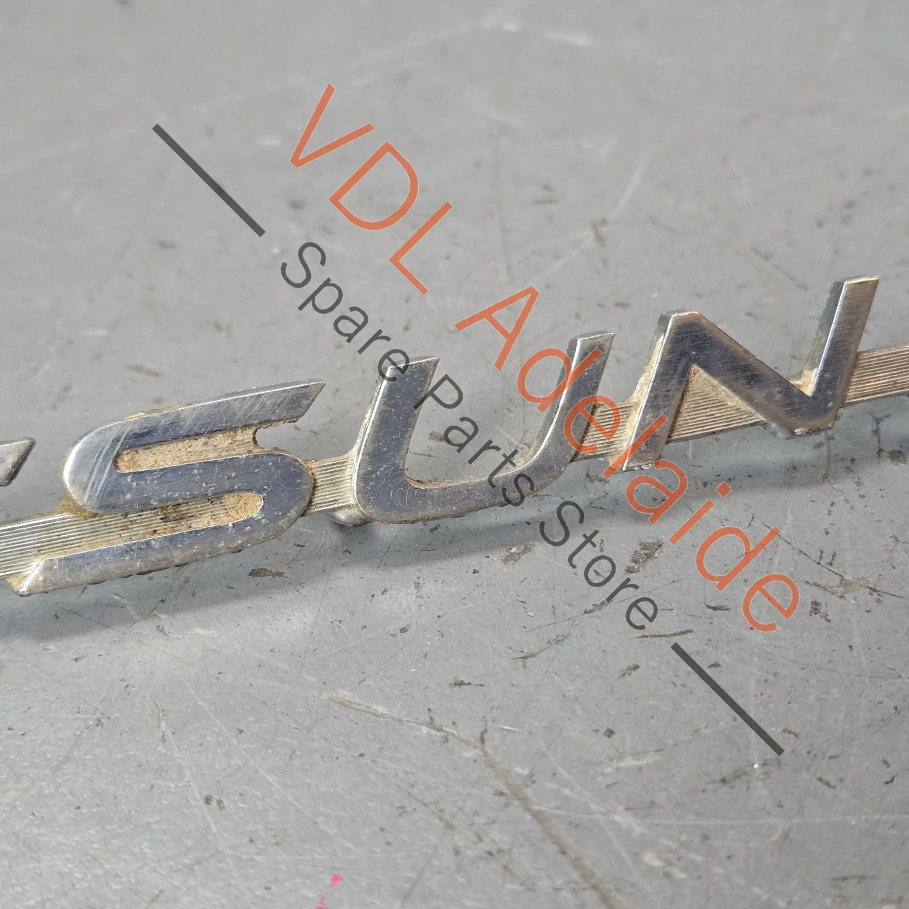 Datsun 1600 510 Front Quarter Fender Panel Badge Emblem Genuine Cast Chrome #03