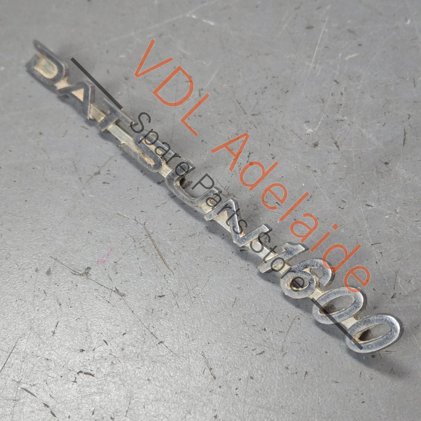 Datsun 1600 510 Front Quarter Fender Panel Badge Emblem Genuine Cast Chrome #03