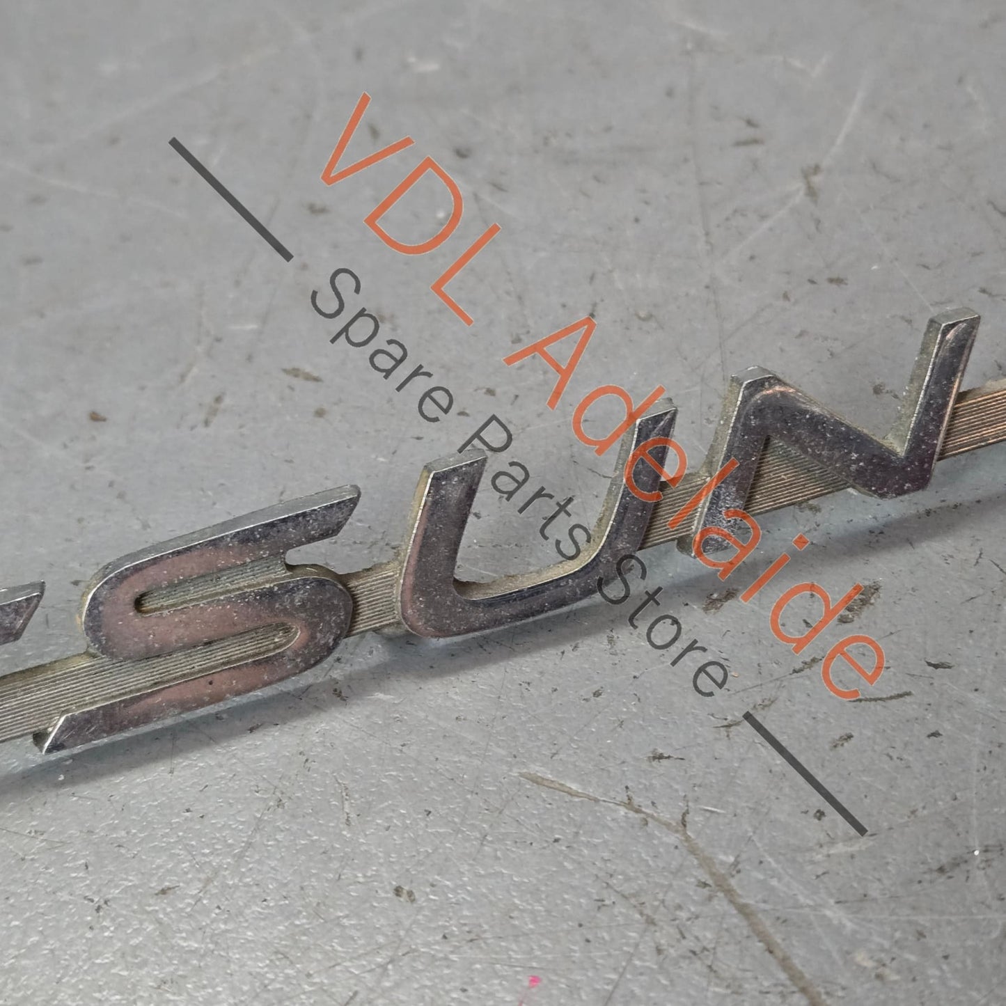 Datsun 1600 510 Front Quarter Fender Panel Badge Emblem Genuine Cast Chrome #04