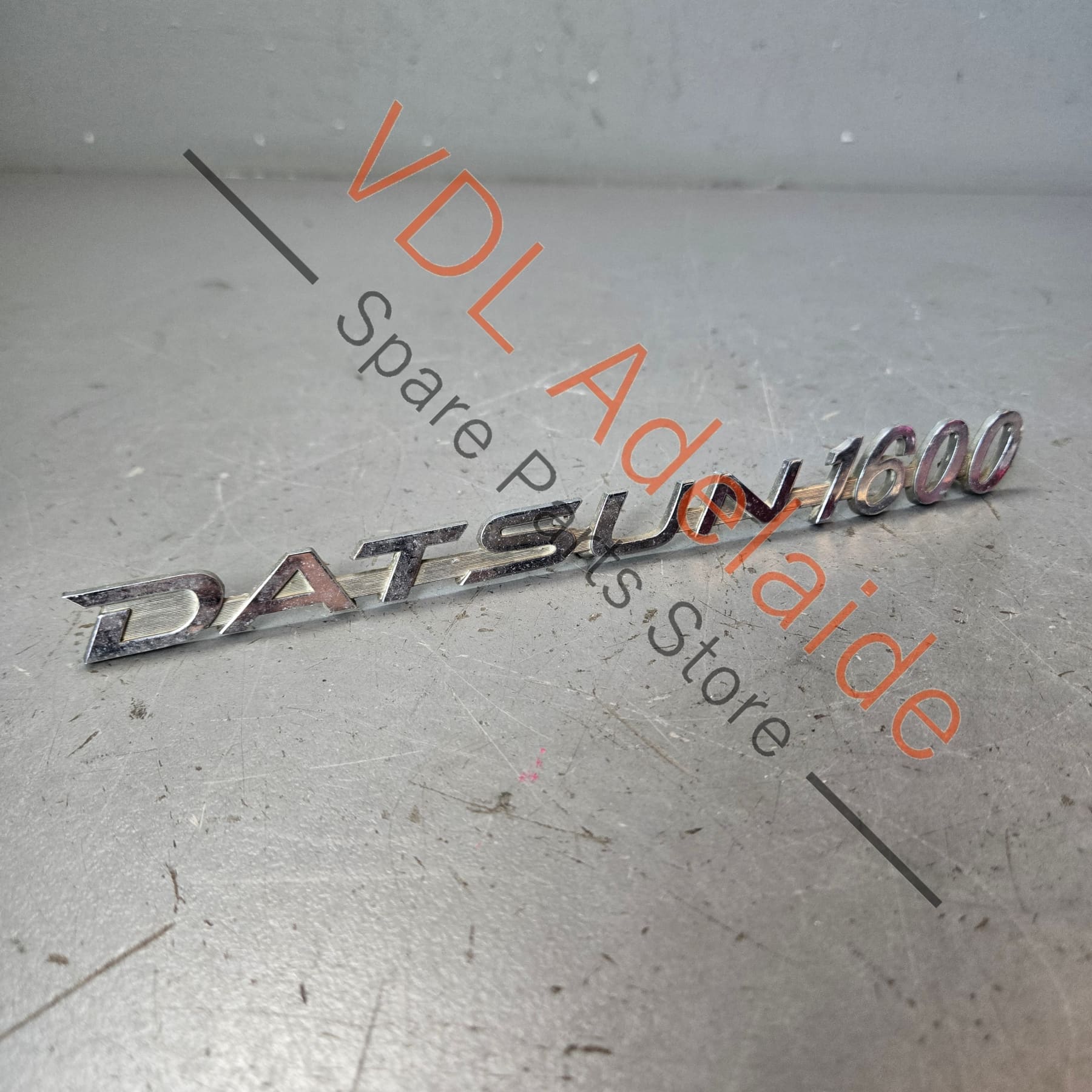 Datsun 1600 510 Front Quarter Fender Panel Badge Emblem Genuine Cast Chrome #05