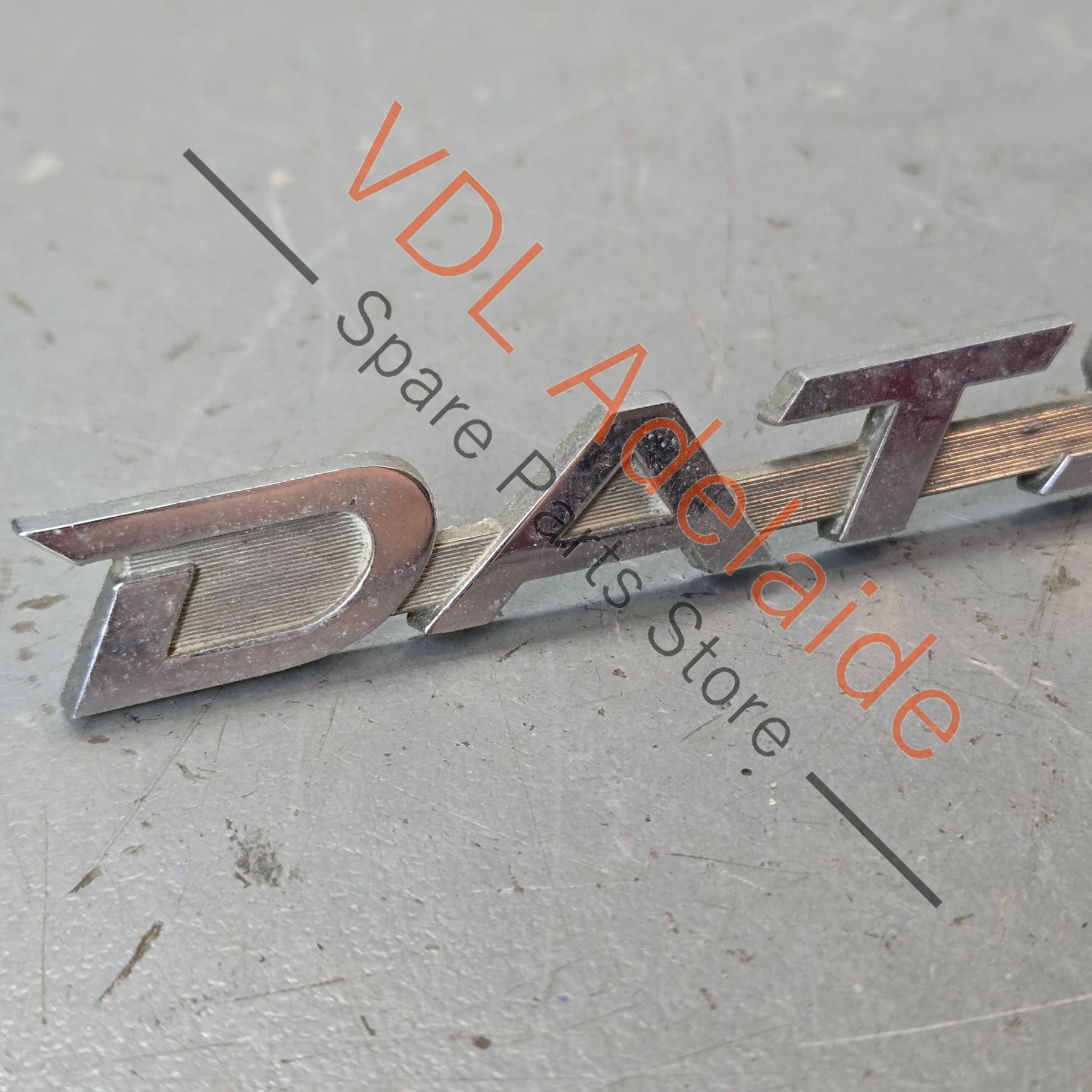 Datsun 1600 510 Front Quarter Fender Panel Badge Emblem Genuine Cast Chrome #05