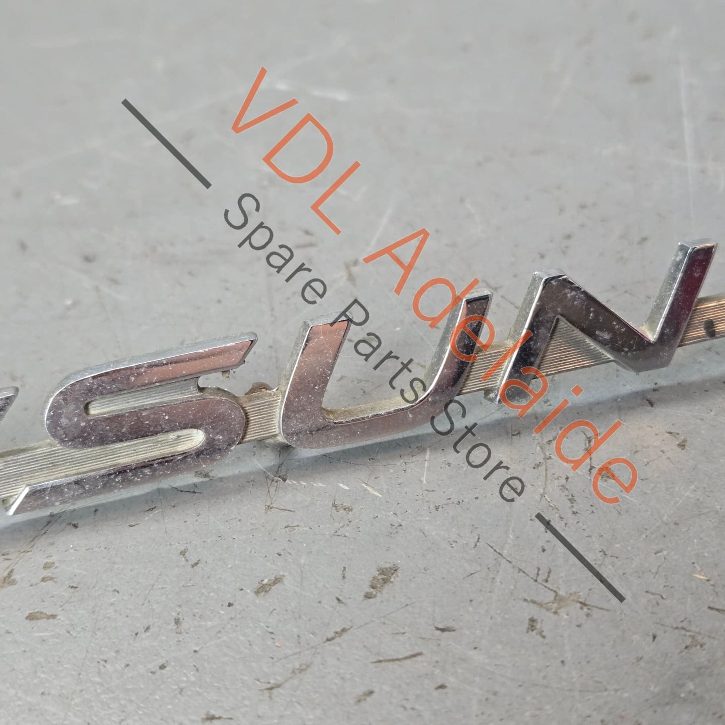 Datsun 1600 510 Front Quarter Fender Panel Badge Emblem Genuine Cast Chrome #05