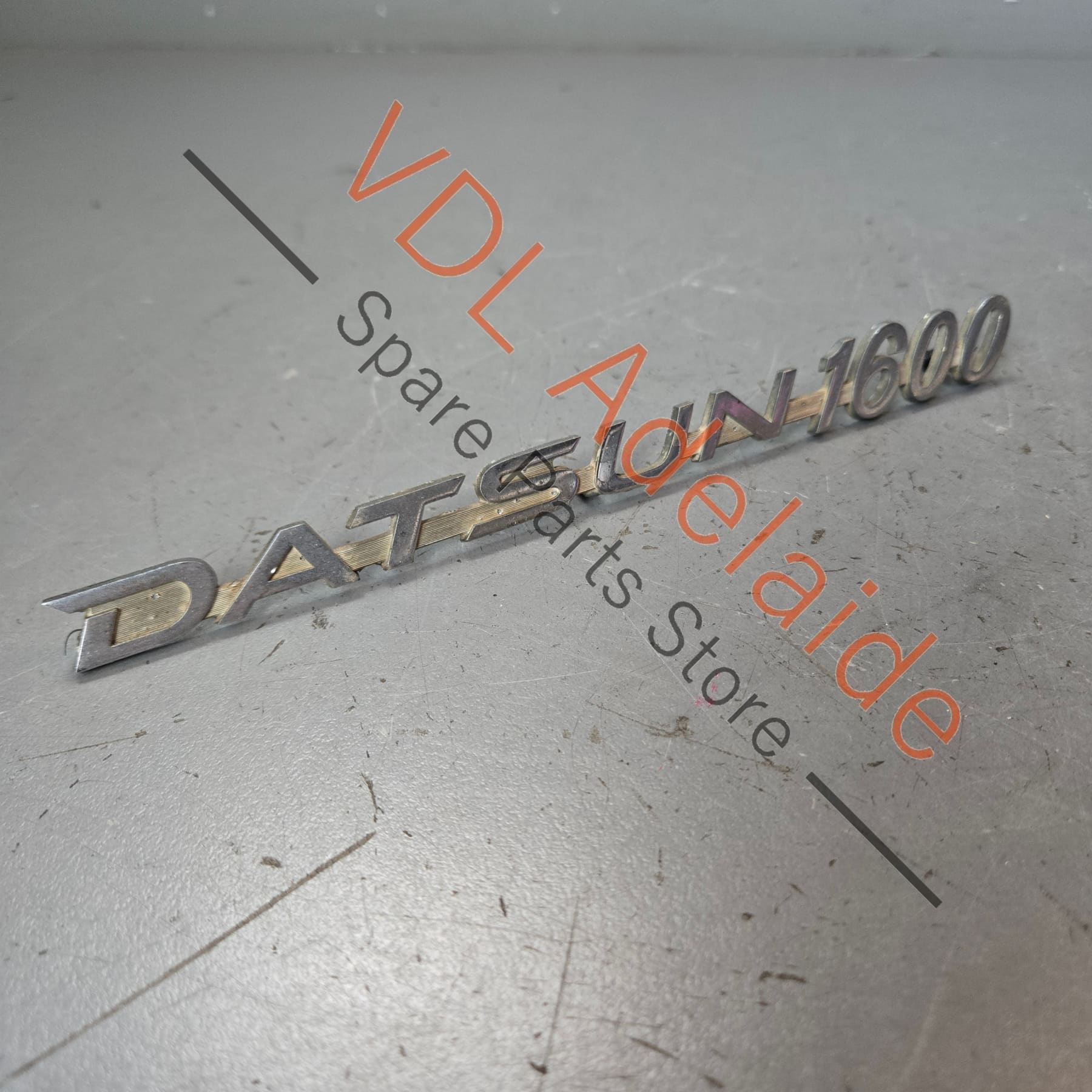 Datsun 1600 510 Front Quarter Fender Panel Badge Emblem Genuine Cast Chrome #07