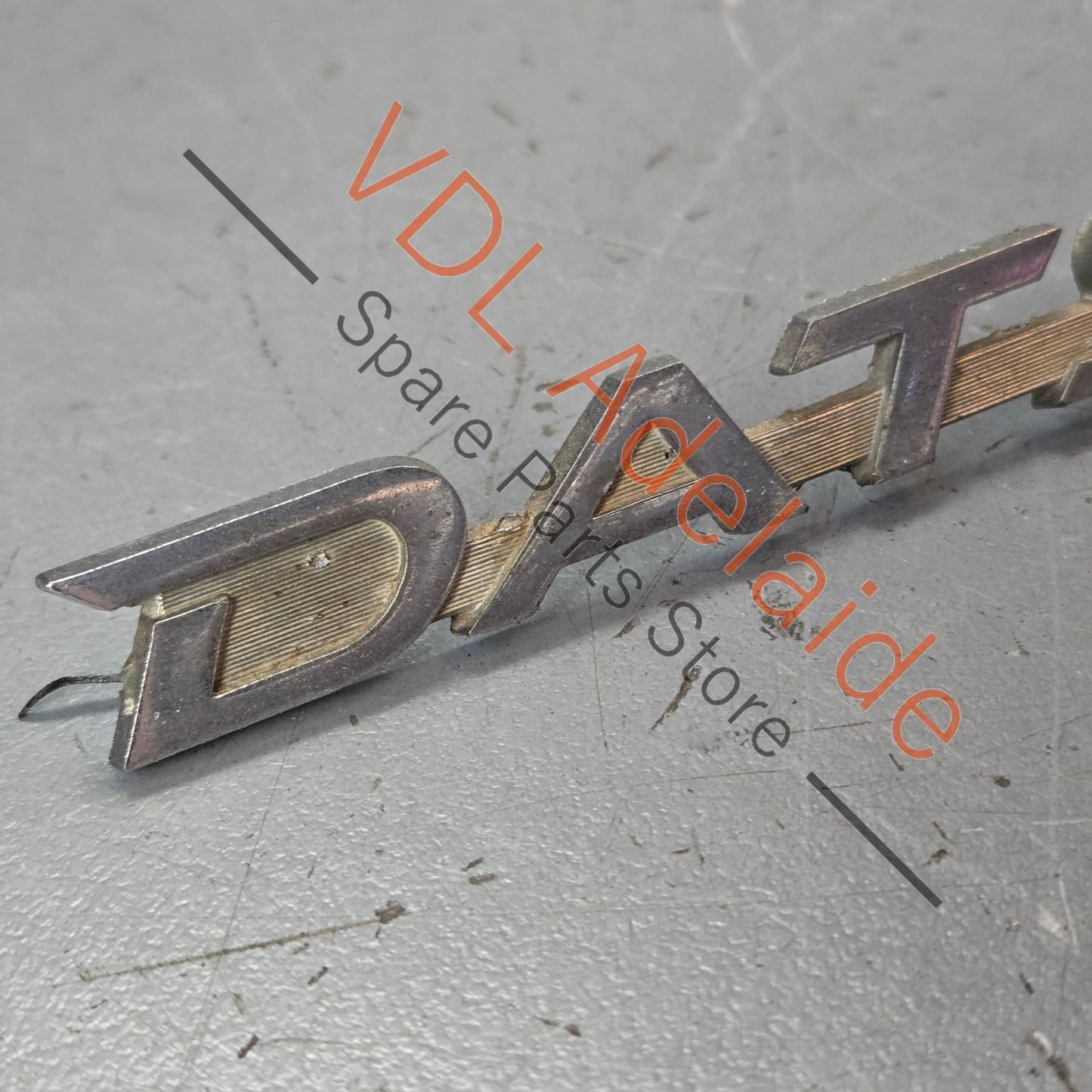 Datsun 1600 510 Front Quarter Fender Panel Badge Emblem Genuine Cast Chrome #07