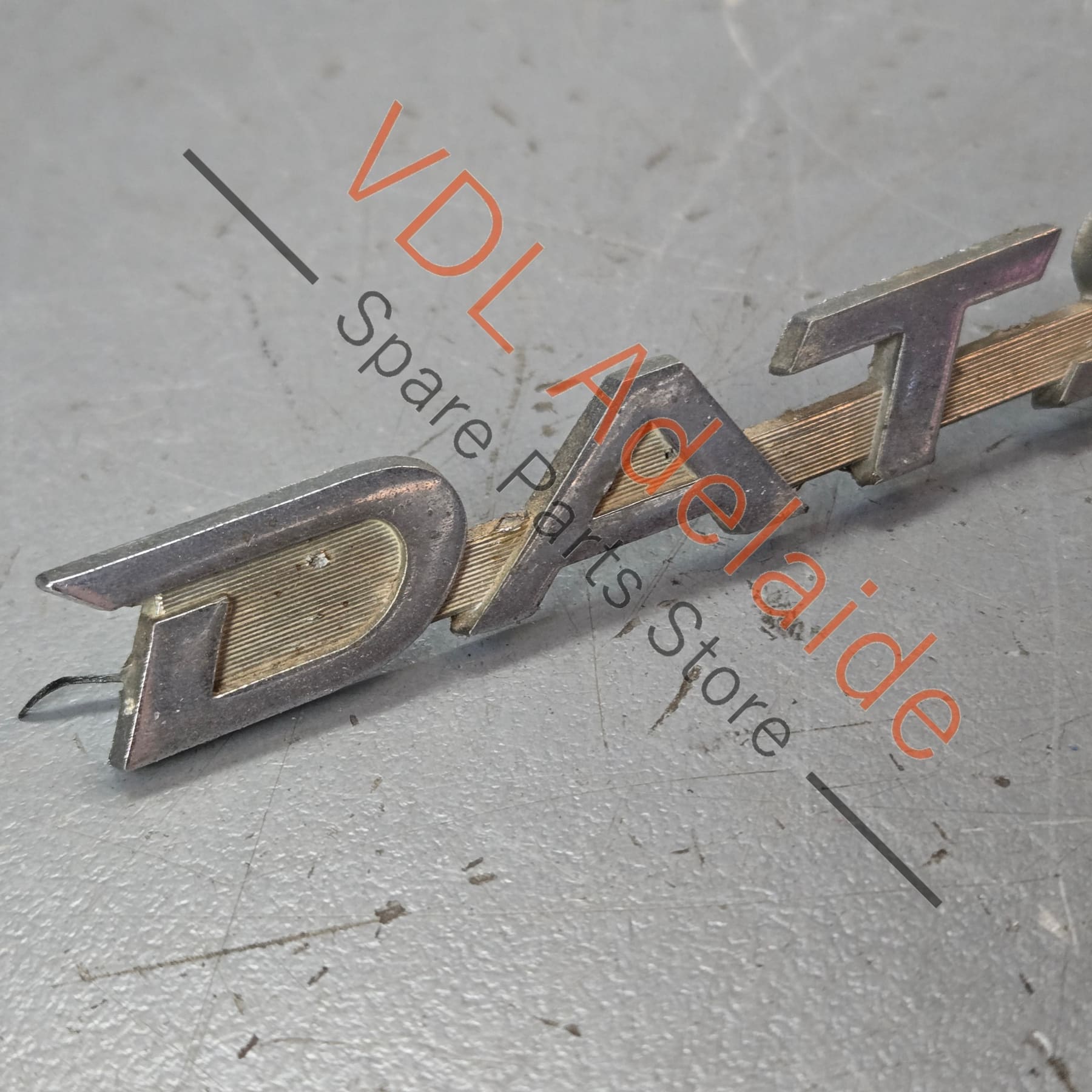 Datsun 1600 510 Front Quarter Fender Panel Badge Emblem Genuine Cast Chrome #07