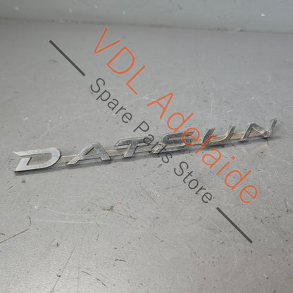 Datsun 1600 510 Rear Trunk Boot Lid Panel Badge Emblem Genuine Chrome #02
