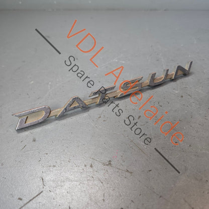 Datsun 1600 510 Rear Trunk Boot Lid Panel Badge Emblem Genuine Chrome #03