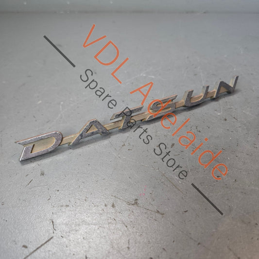 Datsun 1600 510 Rear Trunk Boot Lid Panel Badge Emblem Genuine Chrome #03