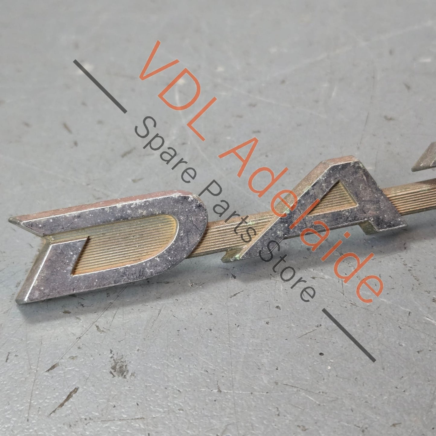 Datsun 1600 510 Rear Trunk Boot Lid Panel Badge Emblem Genuine Chrome #03