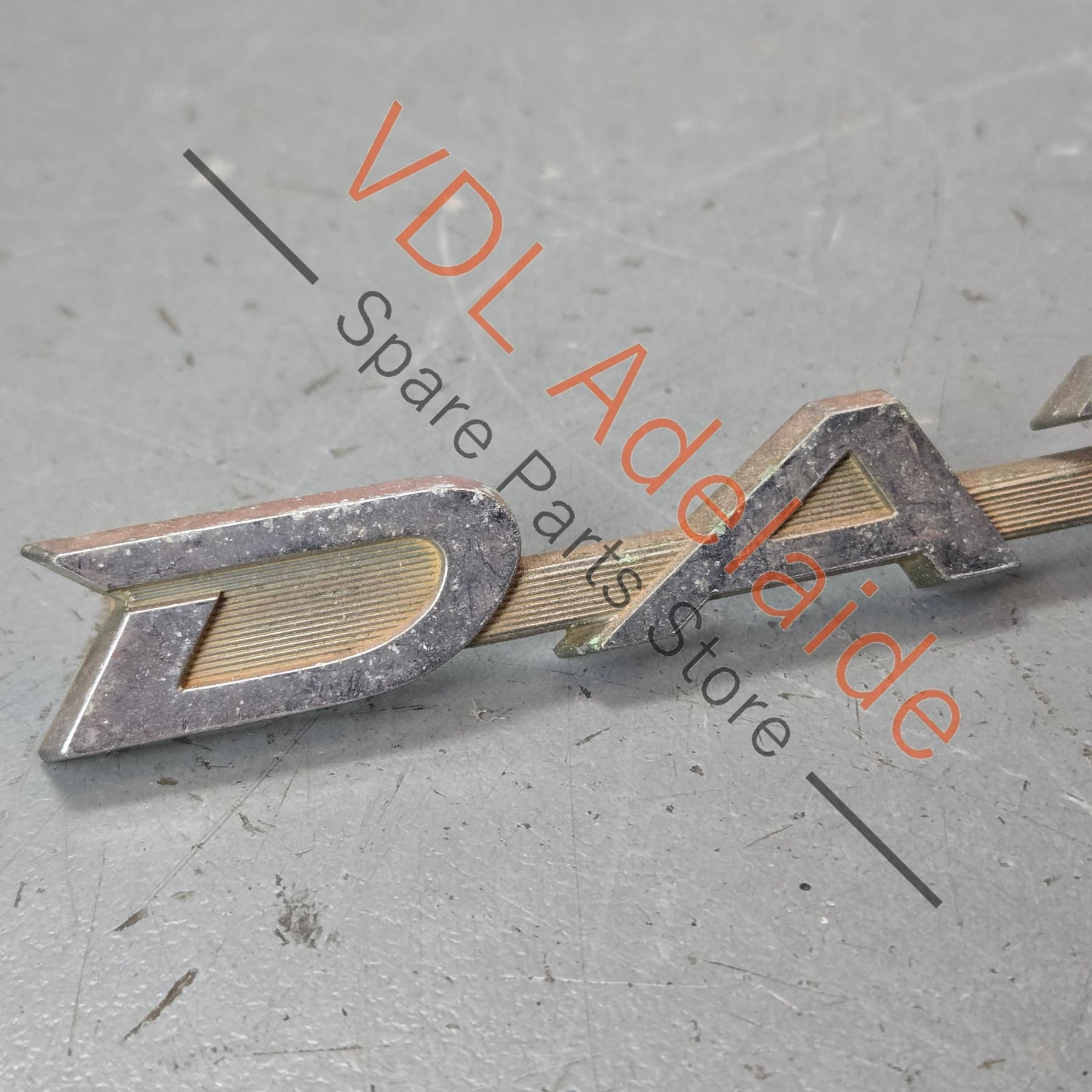 Datsun 1600 510 Rear Trunk Boot Lid Panel Badge Emblem Genuine Chrome #03