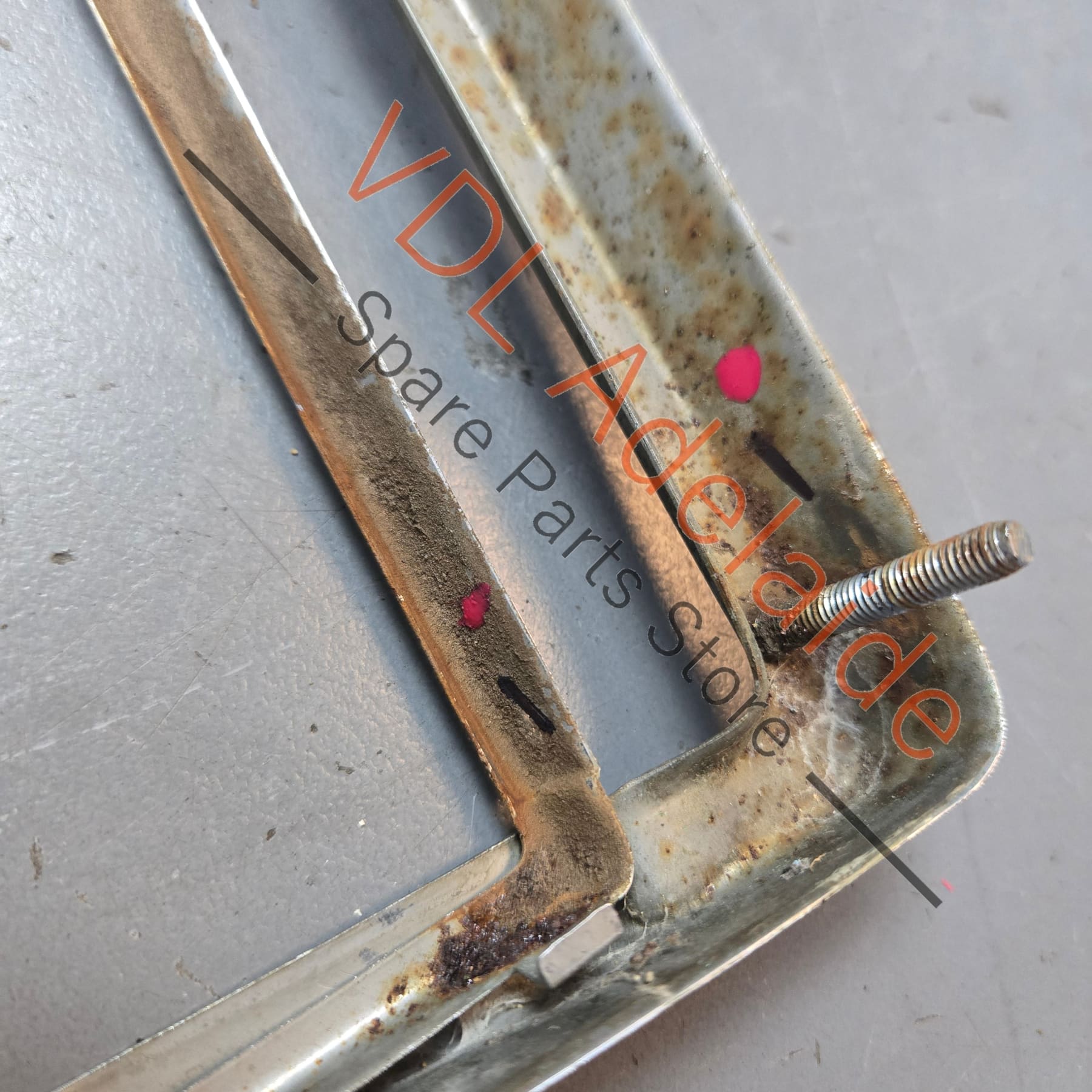 Datsun 1600 510 Rear Left Tail Light Chrome Frame #01