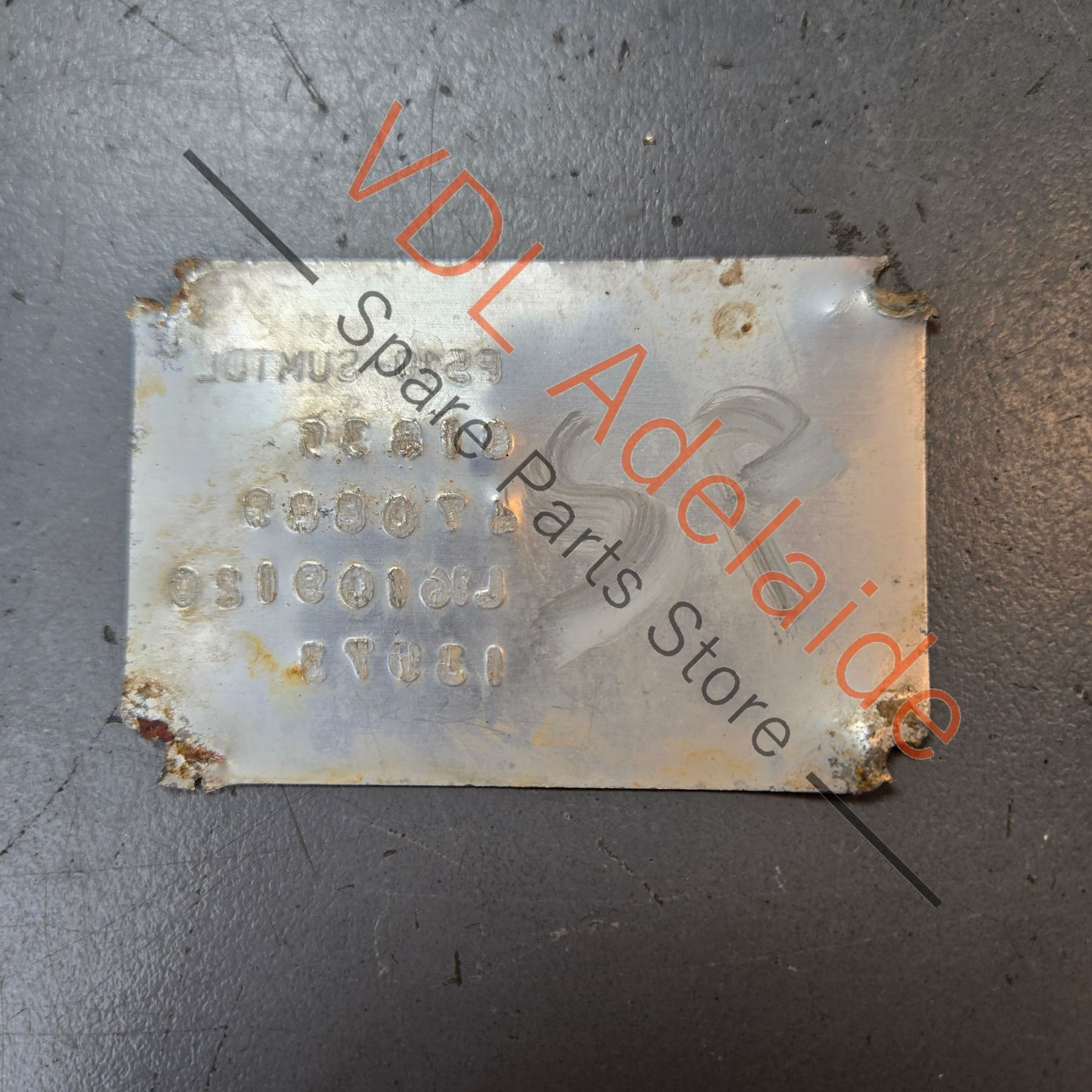 Datsun 1600 Sedan Australian Delivered Chassis ID & Compliance Tags Nostalgic value only, not for registration #61835