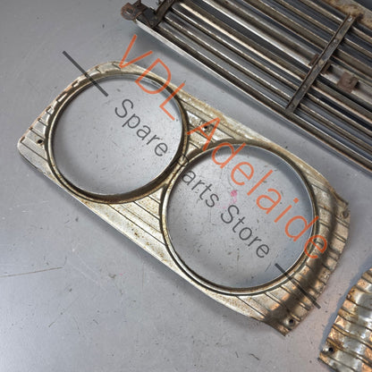 Datsun 1600 510 1968 Front Grille & Headlight Trims Complete with Centre Badge