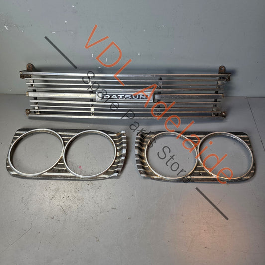 Datsun 1600 510 1968 Front Grille & Headlight Trims Complete with Centre Badge