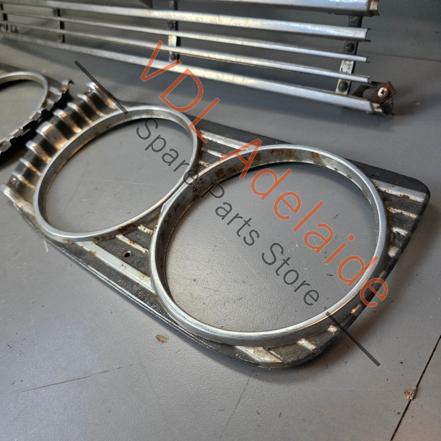 Datsun 1600 510 1968 Front Grille & Headlight Trims Complete with Centre Badge