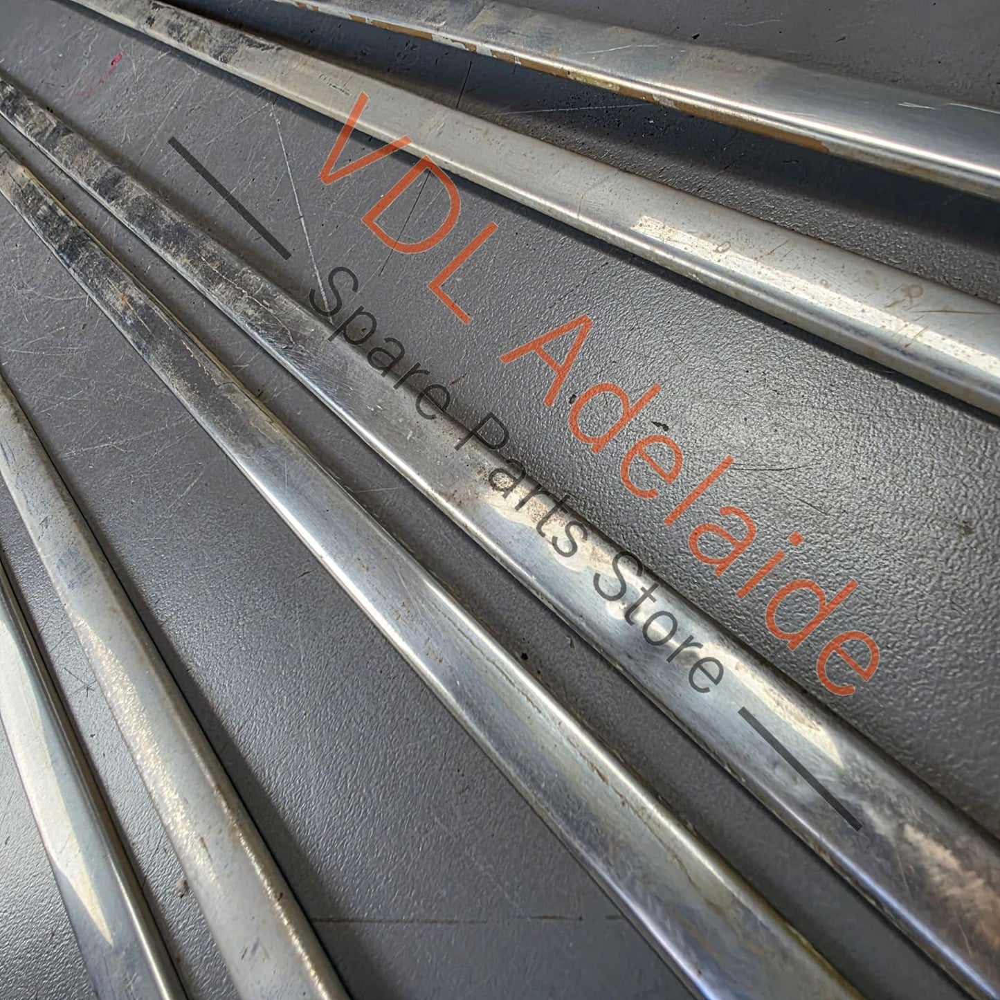 Datsun 1600 510 GL Deluxe Set of Side Chrome Trims Stainless for Fender Door & rear quarter panel #02