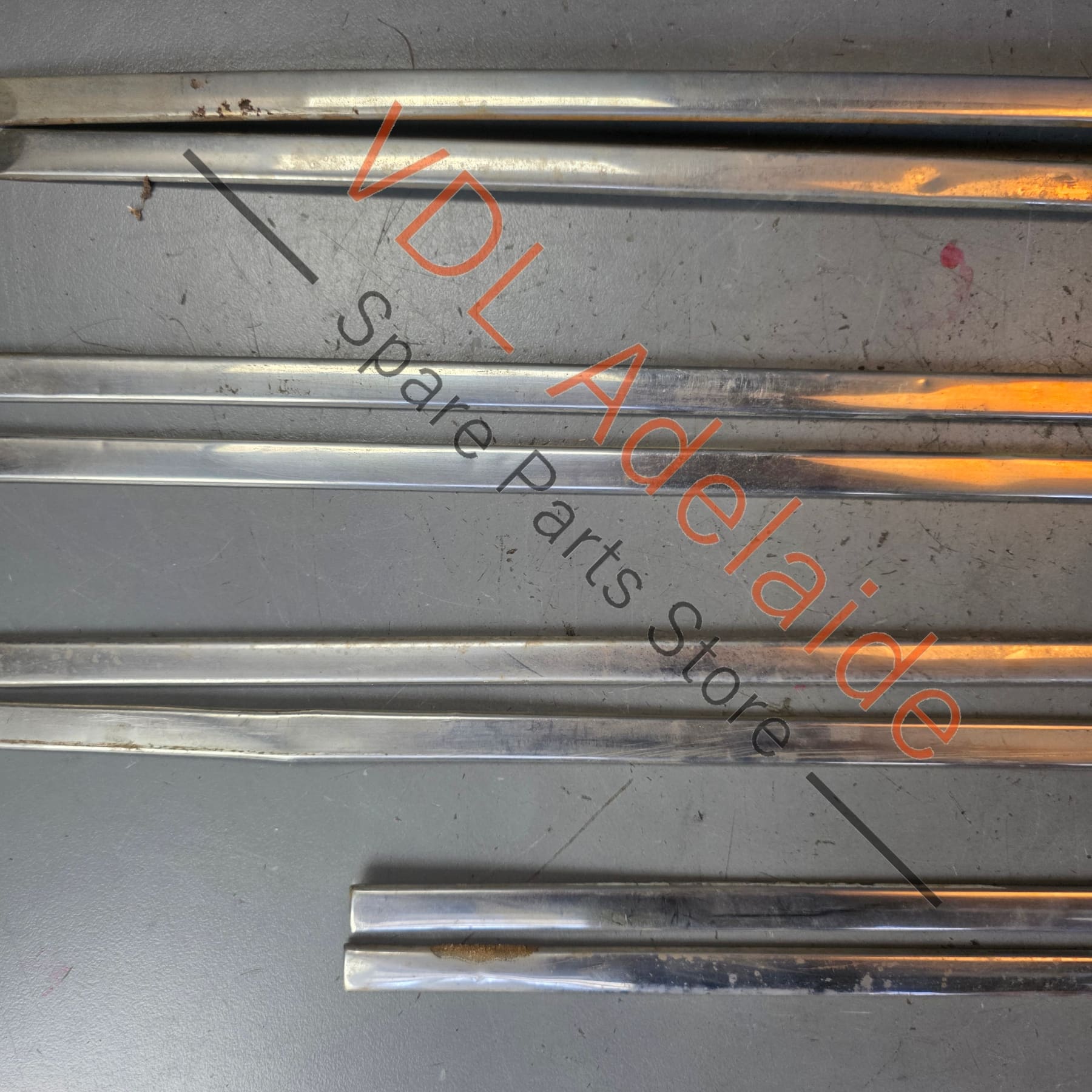 Datsun 1600 510 GL Deluxe Set of Side Chrome Trims Stainless for Fender Door & rear quarter panel #02