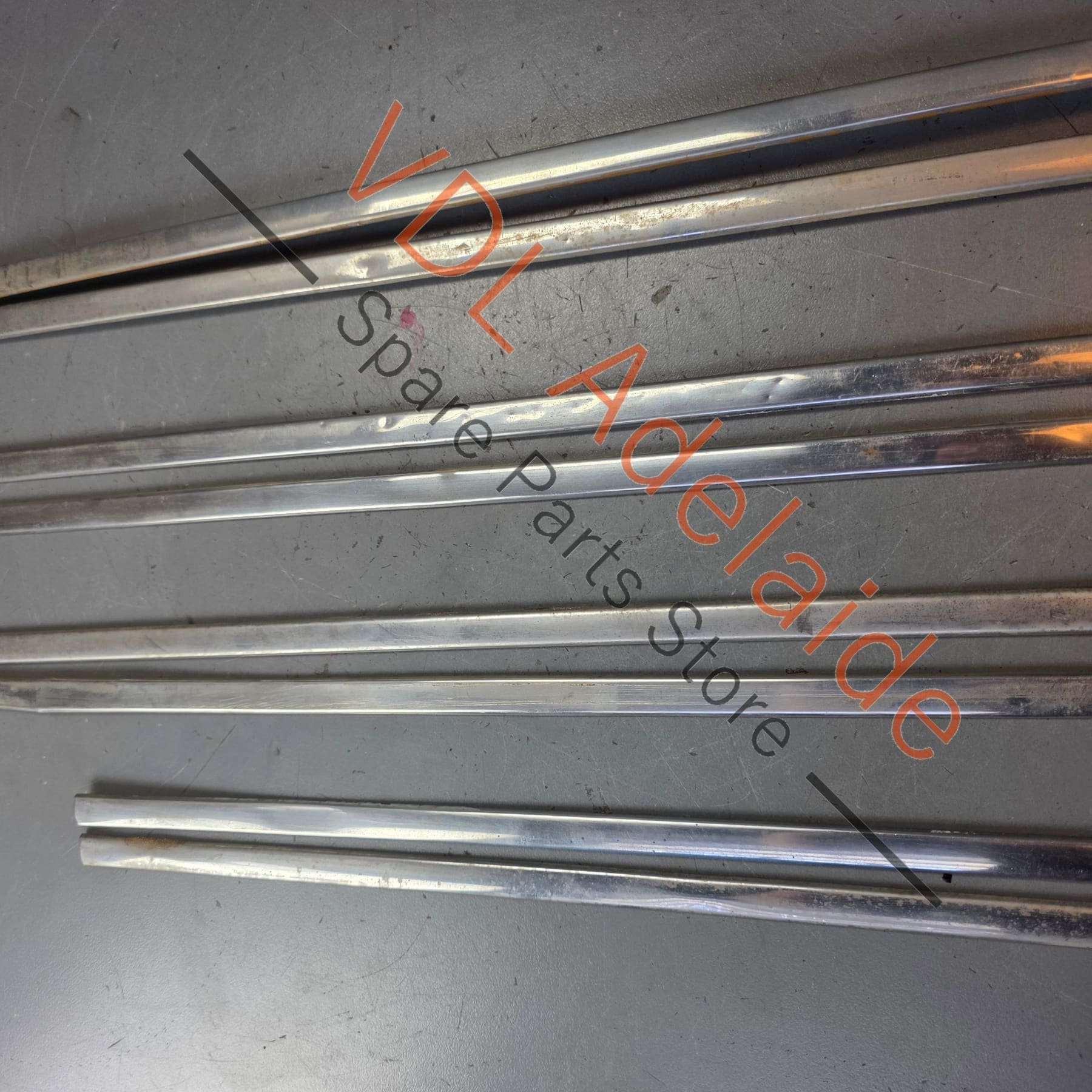 Datsun 1600 510 GL Deluxe Set of Side Chrome Trims Stainless for Fender Door & rear quarter panel #02