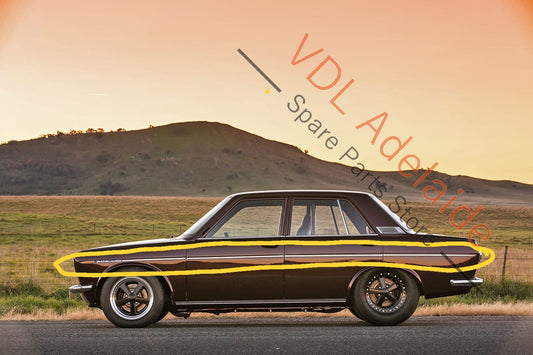 Datsun 1600 510 GL Deluxe Set of Side Chrome Trims Stainless for Fender Door & rear quarter panel #02