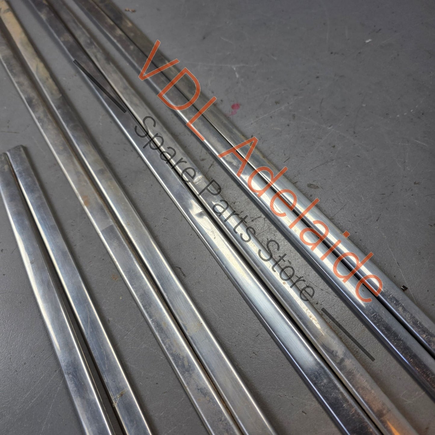 Datsun 1600 510 GL Deluxe Set of Side Chrome Trims Stainless for Fender Door & rear quarter panel #02