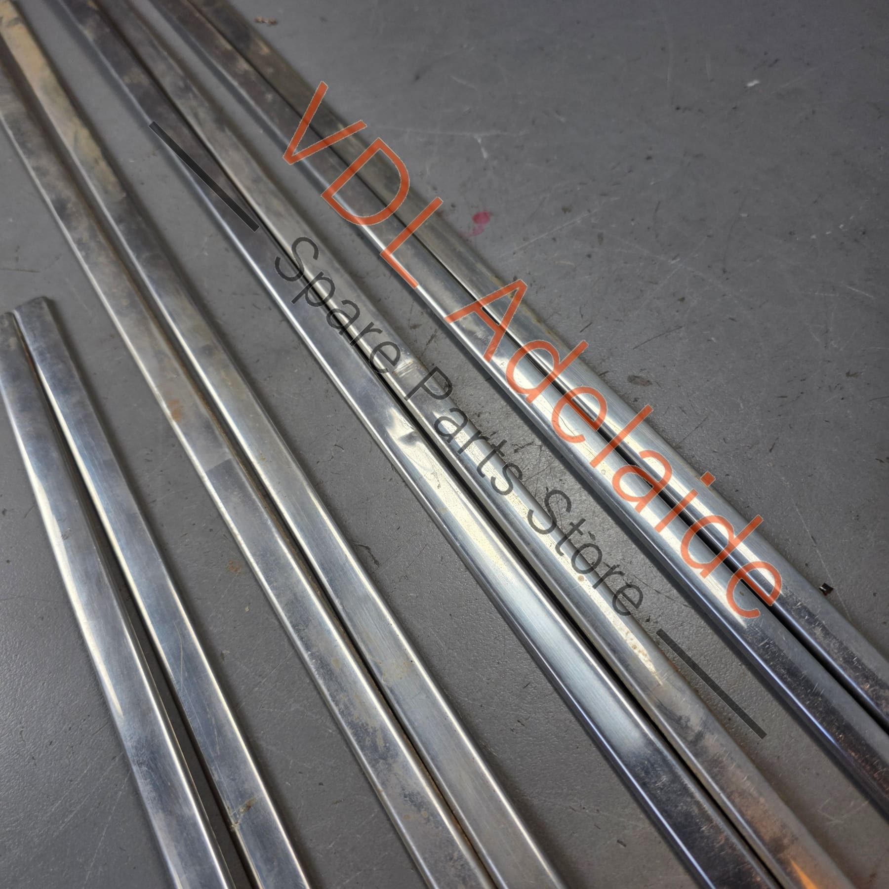 Datsun 1600 510 GL Deluxe Set of Side Chrome Trims Stainless for Fender Door & rear quarter panel #02