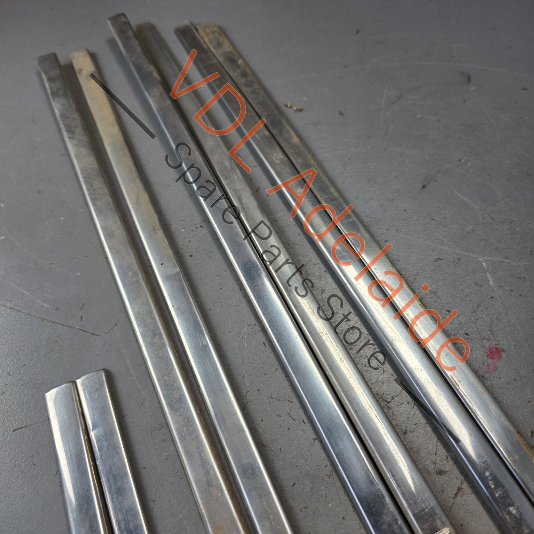 Datsun 1600 510 GL Deluxe Set of Side Chrome Trims Stainless for Fender Door & rear quarter panel #02