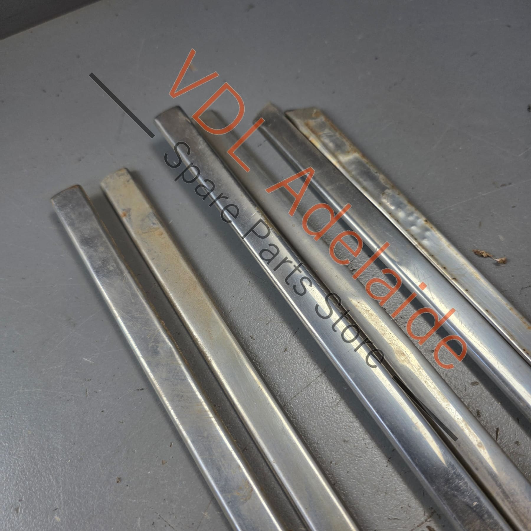 Datsun 1600 510 GL Deluxe Set of Side Chrome Trims Stainless for Fender Door & rear quarter panel #02