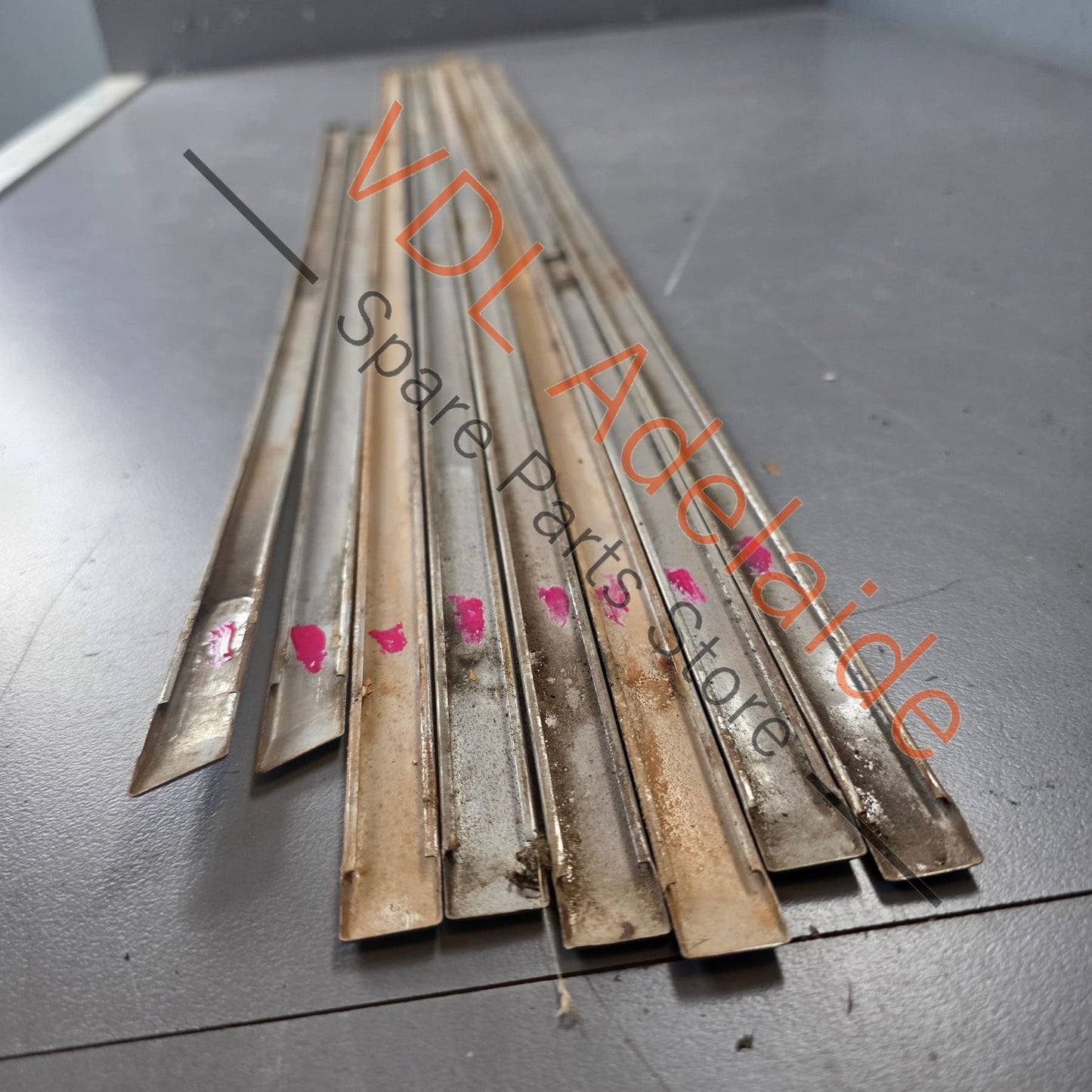 Datsun 1600 510 GL Deluxe Set of Side Chrome Trims Stainless for Fender Door & rear quarter panel #02