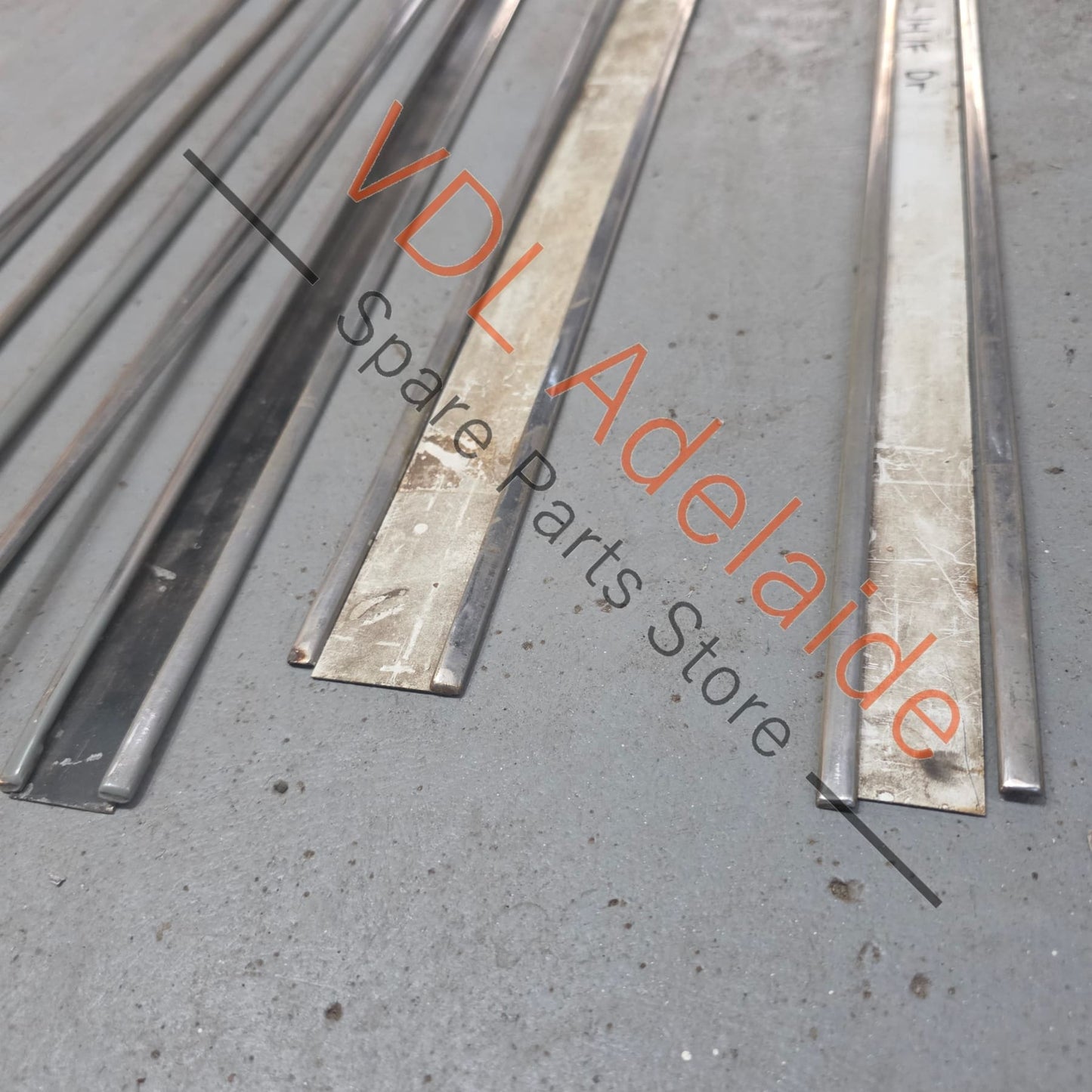 Datsun 1600 510 GL Deluxe Set of DOUBLE Dual Side Chrome Trims Stainless for Fender Door & rear quarter panel - Partial Set