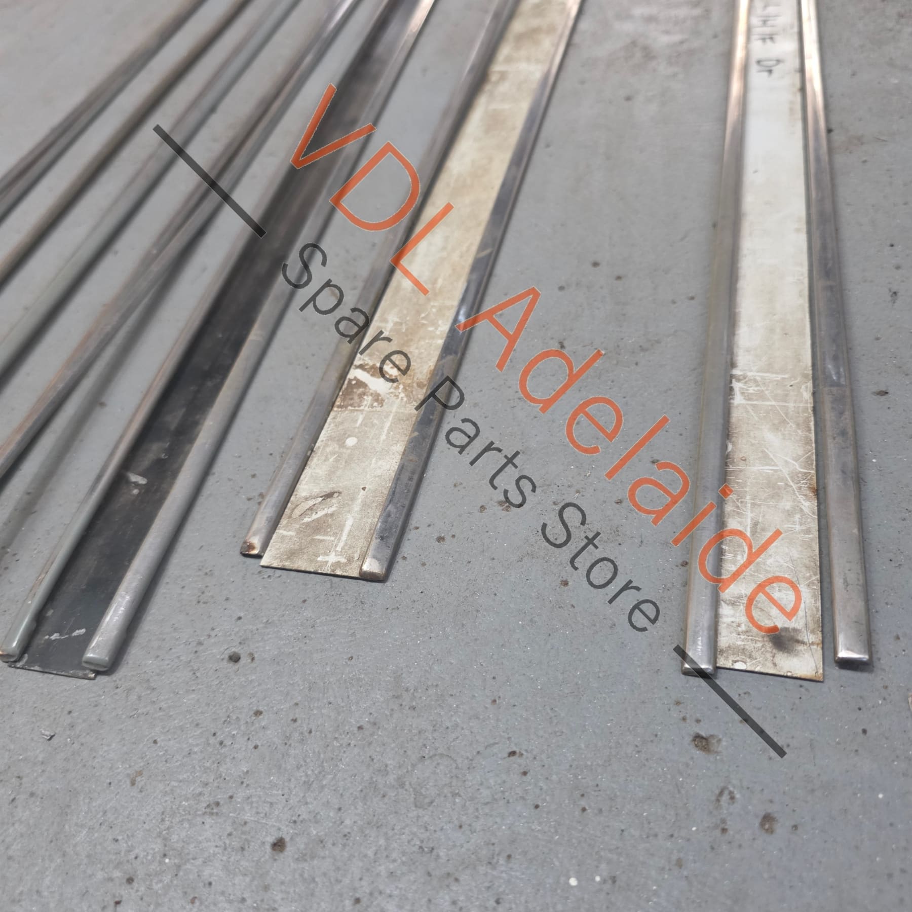 Datsun 1600 510 GL Deluxe Set of DOUBLE Dual Side Chrome Trims Stainless for Fender Door & rear quarter panel - Partial Set