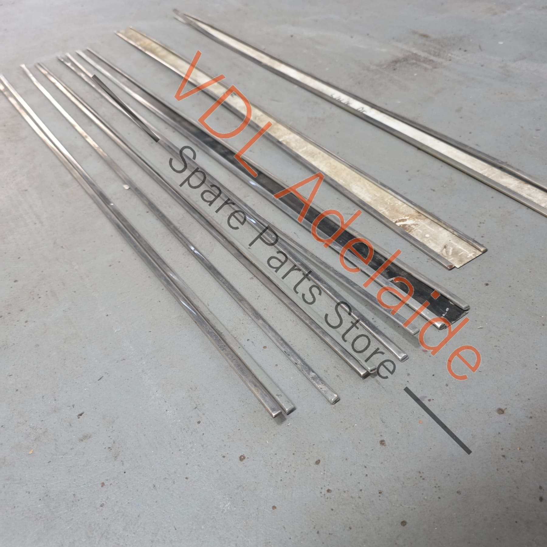 Datsun 1600 510 GL Deluxe Set of DOUBLE Dual Side Chrome Trims Stainless for Fender Door & rear quarter panel - Partial Set