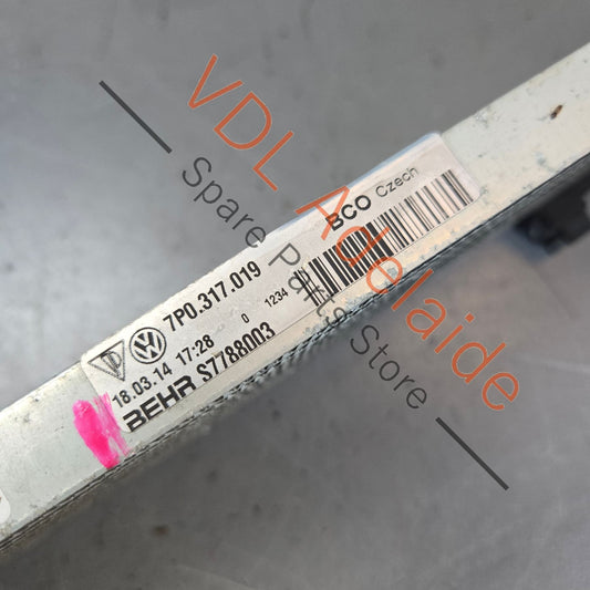 7P0317019 VW Touareg 7P Gearbox Gear Oil Cooler Radiator 7P0317019 7P0317019B