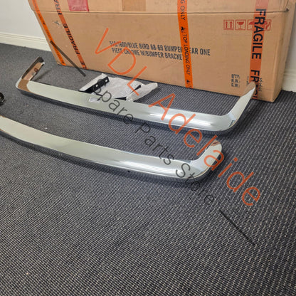 Datsun 510 1600 Bluebird Chrome Plated Stainless Steel Bumper Bar Set Aftermarket