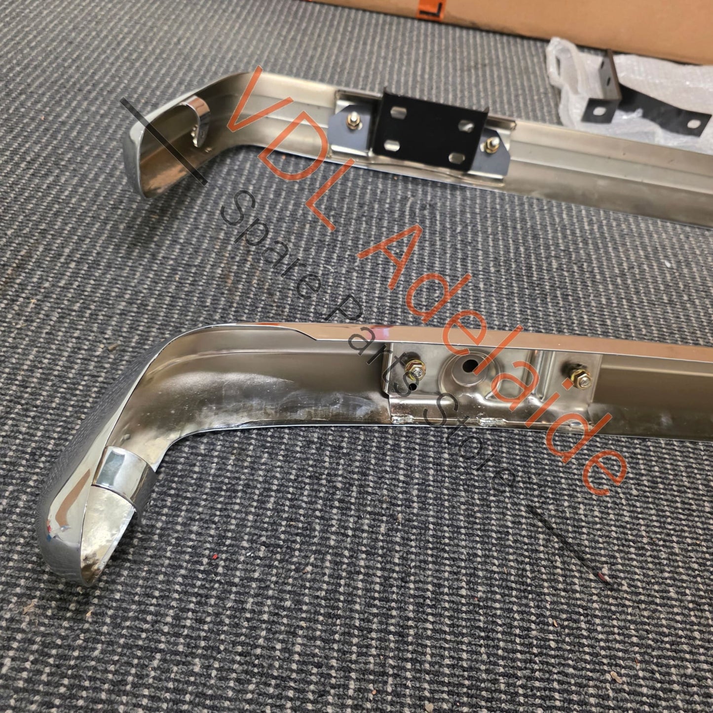 Datsun 510 1600 Bluebird Chrome Plated Stainless Steel Bumper Bar Set Aftermarket