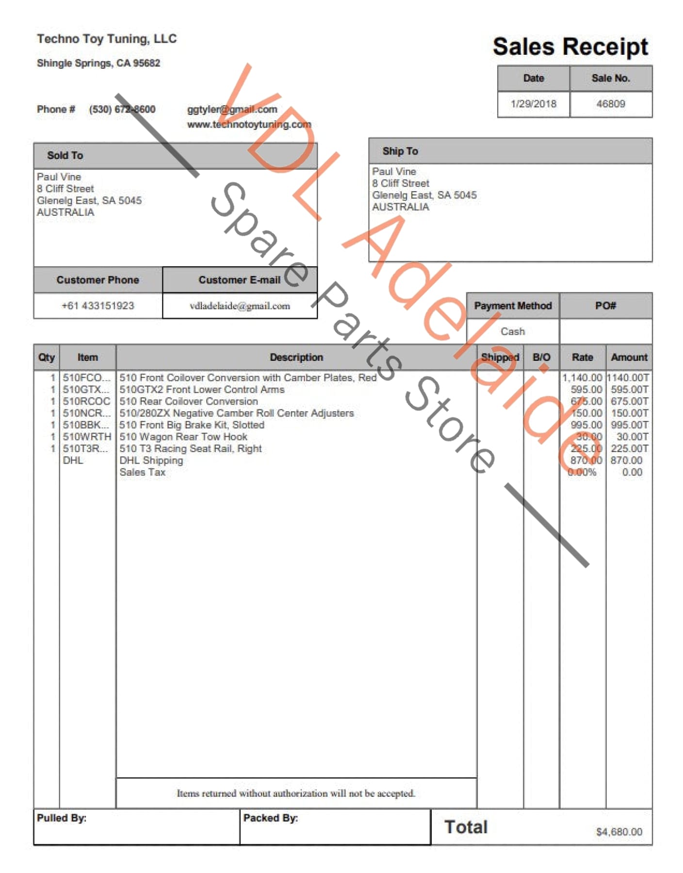 Datsun 510 1600 T3 Techno Toy Tuning Front Adjustable Suspension and Wilwood Brake Assembly Aftermarket