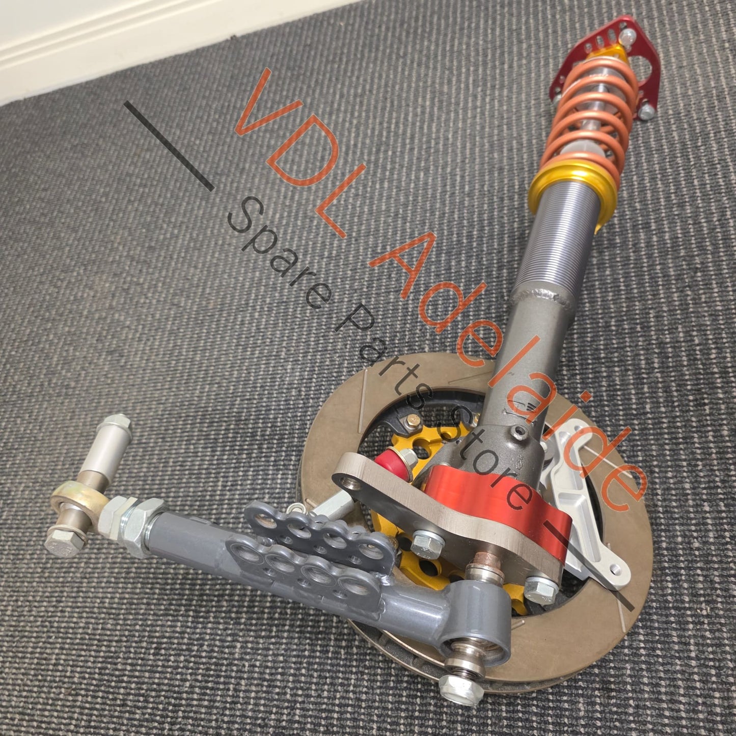 Datsun 510 1600 T3 Techno Toy Tuning Front Adjustable Suspension and Wilwood Brake Assembly Aftermarket