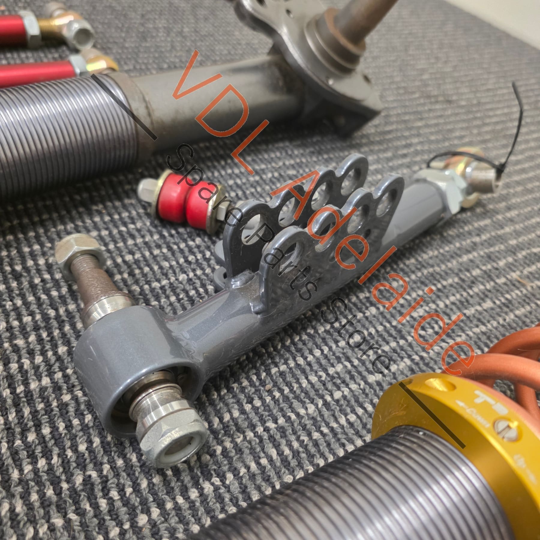 Datsun 510 1600 T3 Techno Toy Tuning Front Adjustable Suspension and Wilwood Brake Assembly Aftermarket