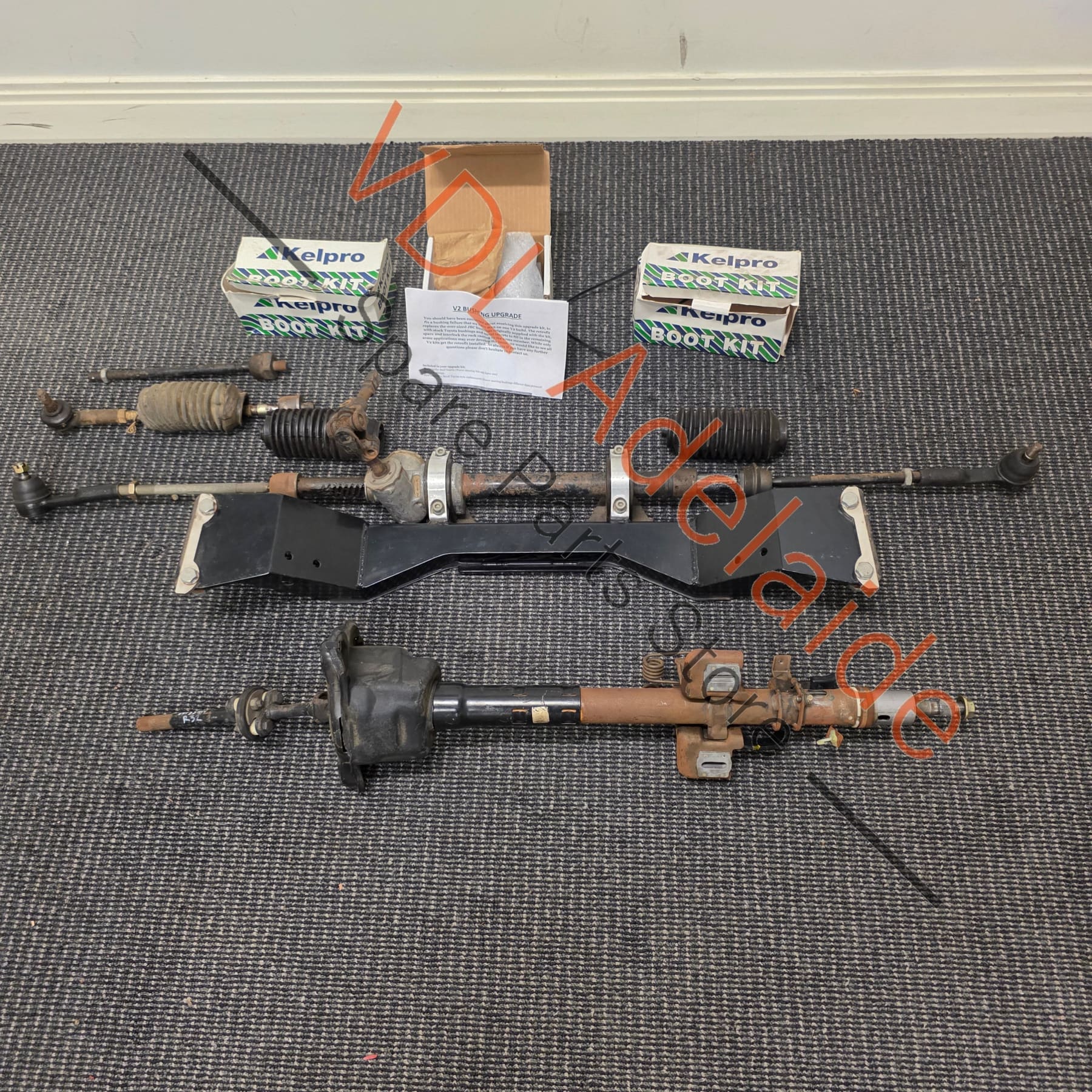 NEW Datsun 510 1600 JBC James Bosswel Coachwerks Rack & Pinion Conversion Kit with Toyota MR2 Steering Rack Aftermarket