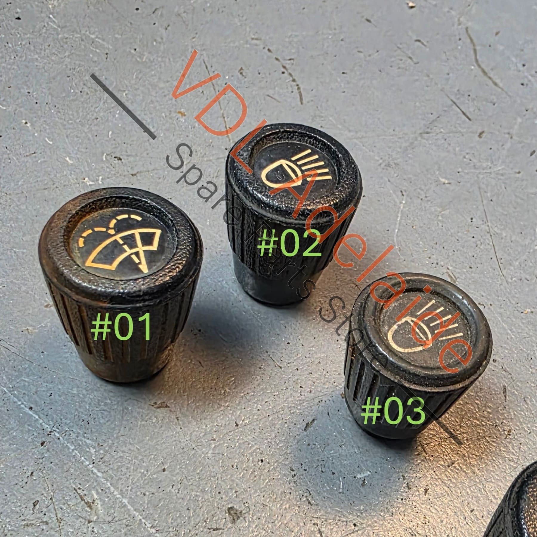 Datsun 1600 510 Headlight Light Switch Trim Cover Button #02